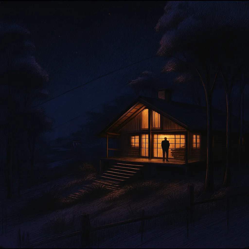 Peaceful countryside illustration
